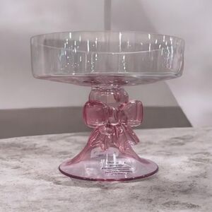 NEW Pink Bow Glass Stand